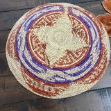 Handwoven Basket Wall Art, Boho Living Room, Baskets Wall Hanging