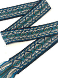 Woven Dance Ceremonial Sash Belt 2 1/4 x 82 Inches