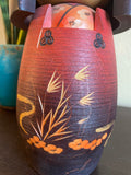 10" Vintage Japanese Kokeshi Doll, Hand-Carved Kimono Art