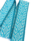 Woven Dance Ceremonial Sash Belt 2 1/4 x 82 Inches