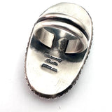 Sterling Silver & Turquoise Ring By Navajo Artist Chimney Butte
