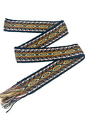 Woven Dance Ceremonial Sash Belt 2 1/4 x 82 Inches