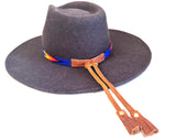 Beaded Hatband with Adjustable Leather Ties, Cowboy, Cowgirl Hat Accessory