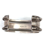 VTG Sterling Silver - NAVAJO TAHE Braided Statement Cuff Bracelet - 53 grams (B053)