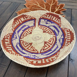 Handwoven Basket Wall Art, Boho Living Room, Baskets Wall Hanging