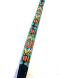 Beaded Hatband with Adjustable Leather Ties, Cowboy, Cowgirl Hat Accessory