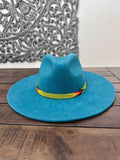 Beaded Hatband with Adjustable Leather Ties, Cowboy, Cowgirl Hat Accessory