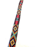Beaded Hatband with Adjustable Leather Ties, Cowboy, Cowgirl Hat Accessory