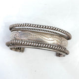 VTG Sterling Silver - NAVAJO TAHE Braided Statement Cuff Bracelet - 53 grams (B053)