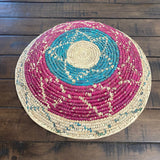 Woven Basket, Southwestern Bohemian Decor (15 inch)