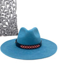Leather Hat-band with Beaded Work, Adjustable, Cowgirl / Cowboy Hat Accessory