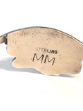 Vintage Sterling Silver & Black Onyx Cuff/Bracelet, Native American Jewelry, Navajo Bracelet