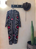 Suzani Vintage Fully Embroidered Kimono Size M