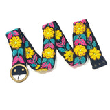 Peruvian Hand Embroidered Belt w/natural Sheep and Alpaca Wool, Colorful belt, Boho Accessories