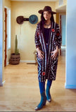 Suzani Vintage Fully Embroidered Kimono Size M