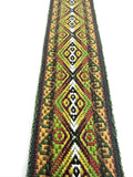 Woven Dance Ceremonial Sash Belt 2 1/4 x 82 Inches