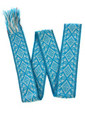 Woven Dance Ceremonial Sash Belt 2 1/4 x 82 Inches