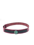 Leather Hat-band with Turquoise Stone, Adjustable, Cowgirl Hat Accessory
