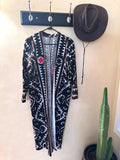 Suzani Vintage Fully Embroidered Kimono Size M