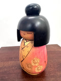6.5'' Kokeshi Doll/ Vintage Japanese Art/ Handmade / Wood Carved Girl Doll