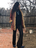 Vintage Afghan Leather Jacket, Bohemian Style Coat, One of a Kind