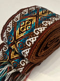 Woven Dance Ceremonial Sash Belt 2 1/4 x 82 Inches