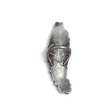 Size 6, Vintage Native American Statement Sterling Silver Ring with Onyx Stones