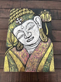 Hand Carved Buddha Wooden Wall Art, Zen Decor