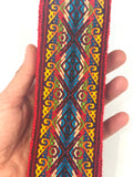 Woven Dance Ceremonial Sash Belt 2 1/4 x 82 Inches