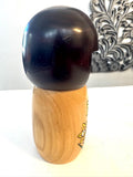 Usaburo Japanese Kokeshi Doll with Flowers