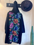Vintage Guatemalan Hand Woven Hooded Cardigan, Art Wear