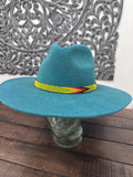 Beaded Hatband with Adjustable Leather Ties, Cowboy, Cowgirl Hat Accessory