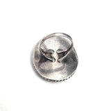 Sz 6  Vintage Zuni Sterling Silver Multi Stone Bird Inlay Ring (R056)