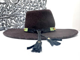 Beaded Hatband with Adjustable Leather Ties, Cowboy, Cowgirl Hat Accessory