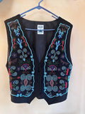 VGT Hairston Roberson Ropa Vest, Large Adult Unisex, Beaded Front, Western Vest, Tribal, Boho