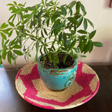 Woven Southwestern Basket, Bohemian Decor (13.5")