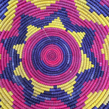 13.5” Shallow Woven Basket, Southwestern Style Decor