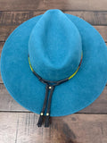 Beaded Hatband with Adjustable Leather Ties, Cowboy, Cowgirl Hat Accessory