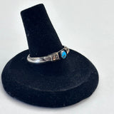 Vintage Sterling Silver - Navajo Signed G Turquoise Men's Ring Size 8 3/4 (A026)