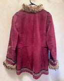 Vintage Afghan Leather Jacket, Bohemian Style Coat, One of a Kind