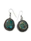 Vintage Sterling Silver Royston Turquoise Earrings
