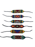 Beaded Wide Bracelet, Multi-Color Tiny Beads, Tribal Jewelry