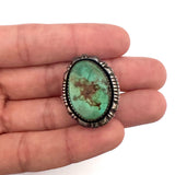 Vintage Navajo Sterling Silver Royston Turquoise Ring, Size 7.75, Leslie Yazzie