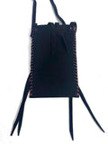 Small Handmade Medicine Leather Bag with Seed Bead Work