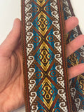 Woven Dance Ceremonial Sash Belt 2 1/4 x 82 Inches