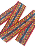 Woven Dance Ceremonial Sash Belt 2 1/4 x 82 Inches