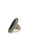 Vintage Southwestern Sterling Silver Onyx Ring Size 7