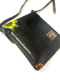 Mexican Hand Tooled Leather Crossbody Bag/ Adjustable Strap