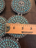 Vintage Ceremonial Navajo Sterling Silver LARRY MOSES BEGAY Turquoise Kachina Necklace