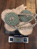 Vintage Ceremonial Navajo Sterling Silver LARRY MOSES BEGAY Turquoise Kachina Necklace